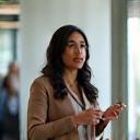 Priya Choudhury presenting in meeting